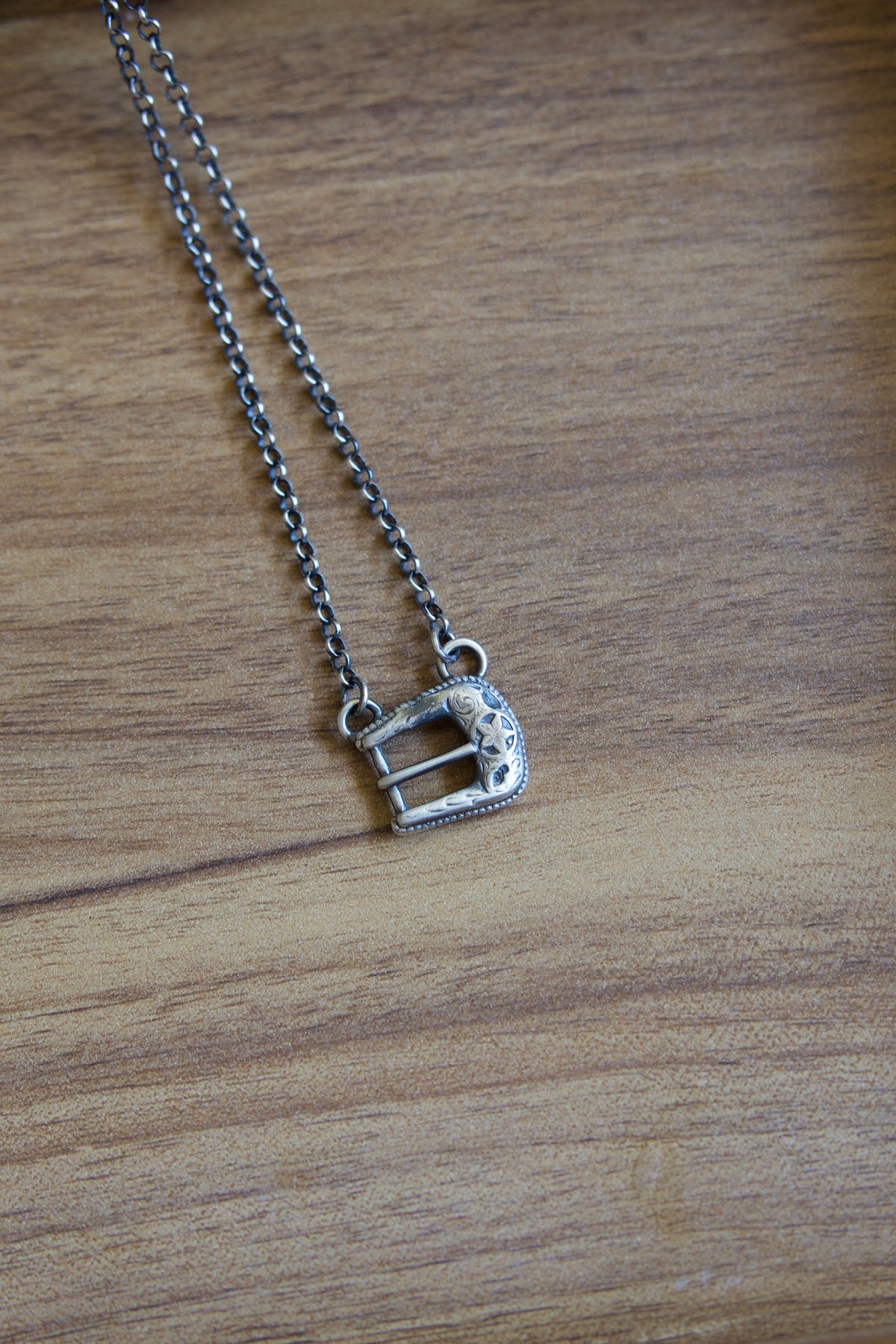 Belt Buckle Necklace