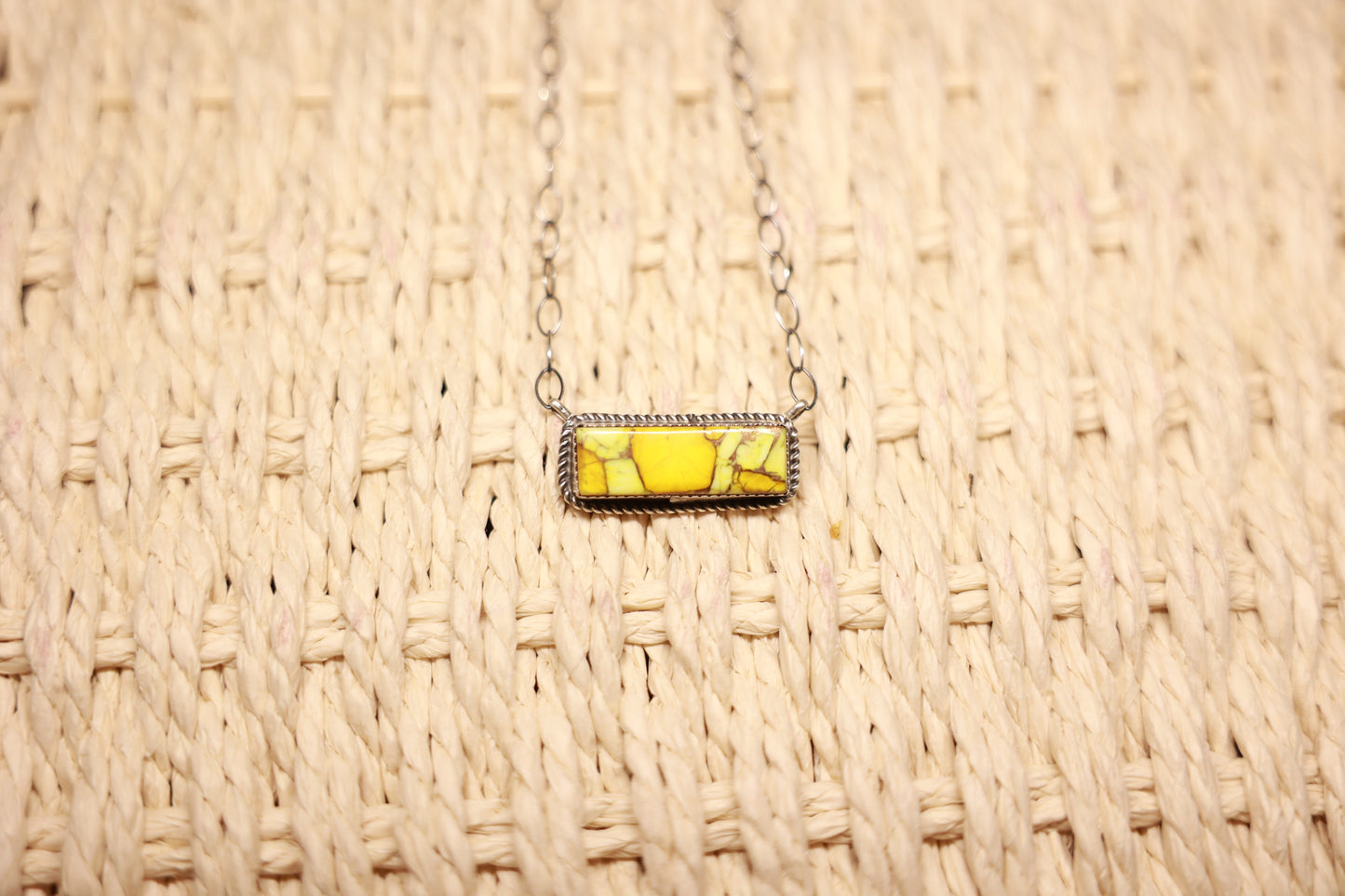 Honey Dahlia Bar Necklace