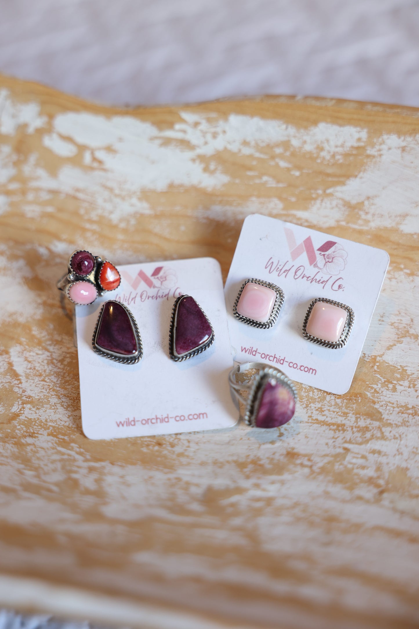 Pink Conch Studs