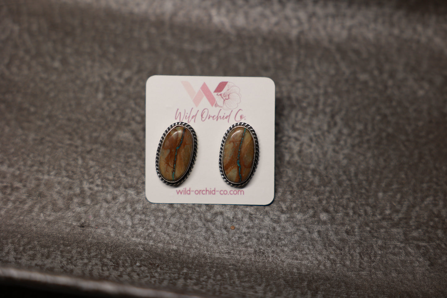 Boulder Turquoise Stud