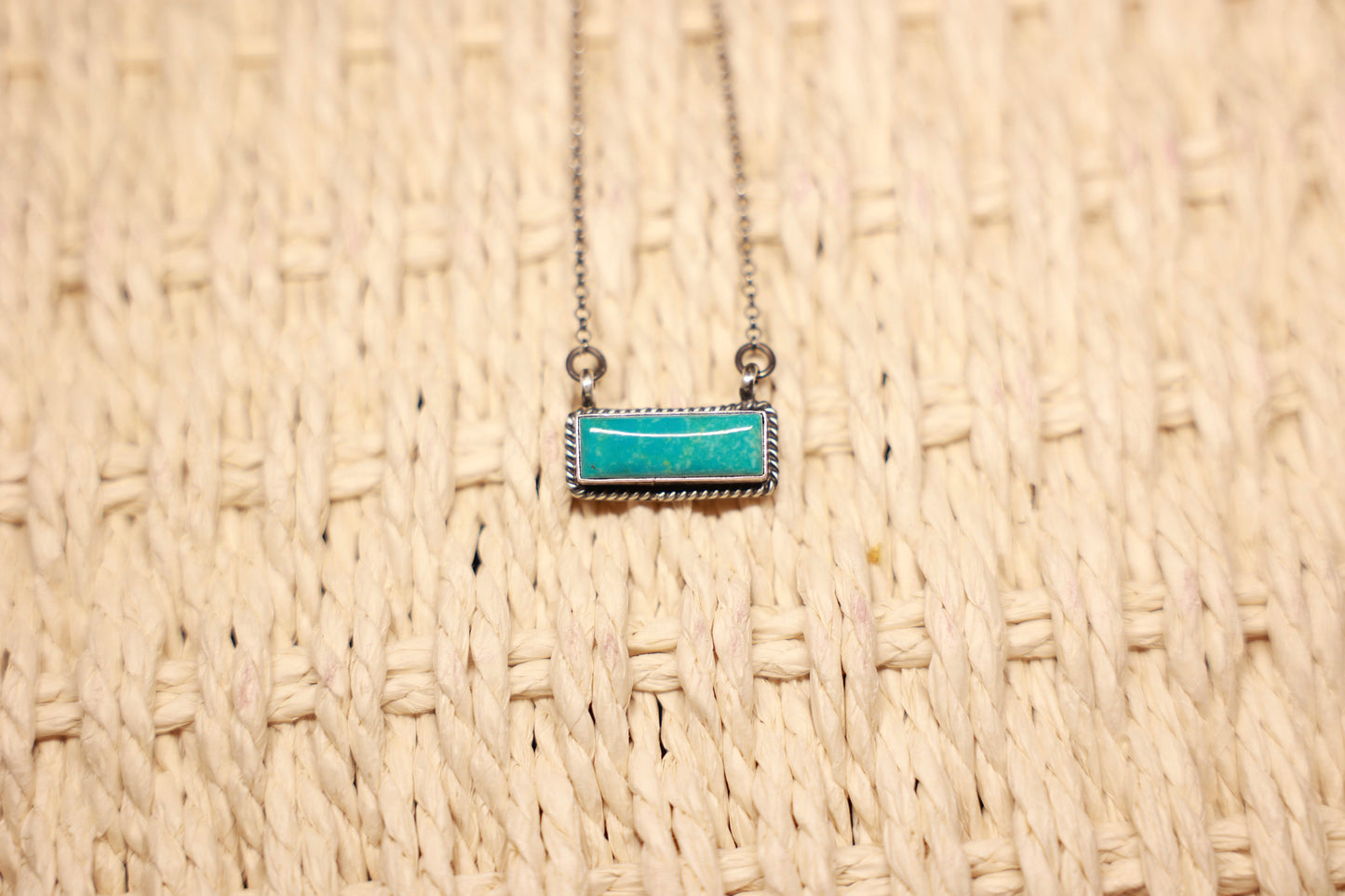 Turquoise Bar Necklace