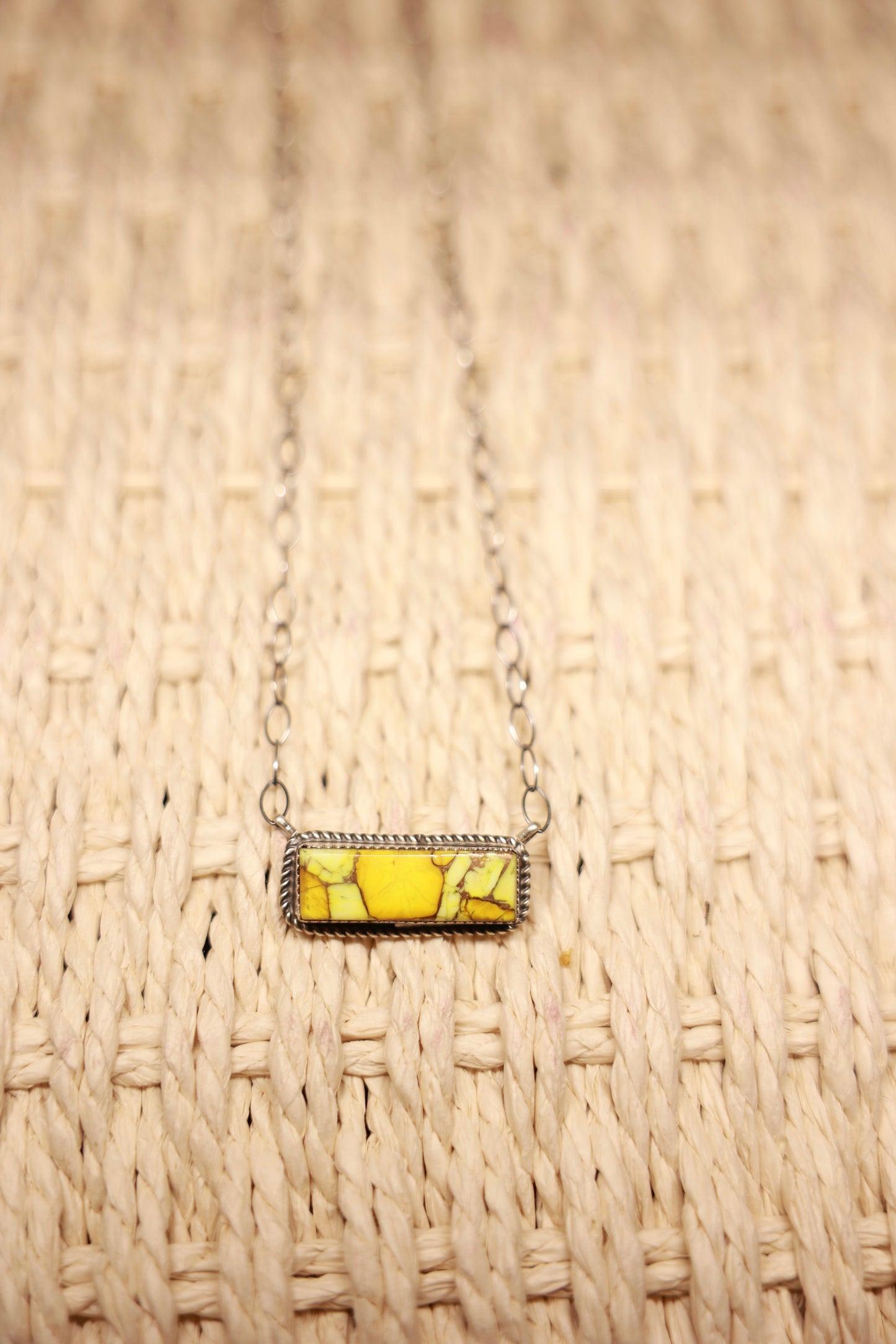 Honey Dahlia Bar Necklace