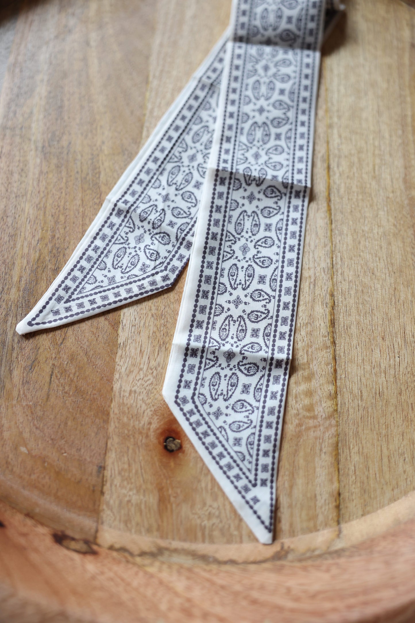 Neutral Paisley Twilly