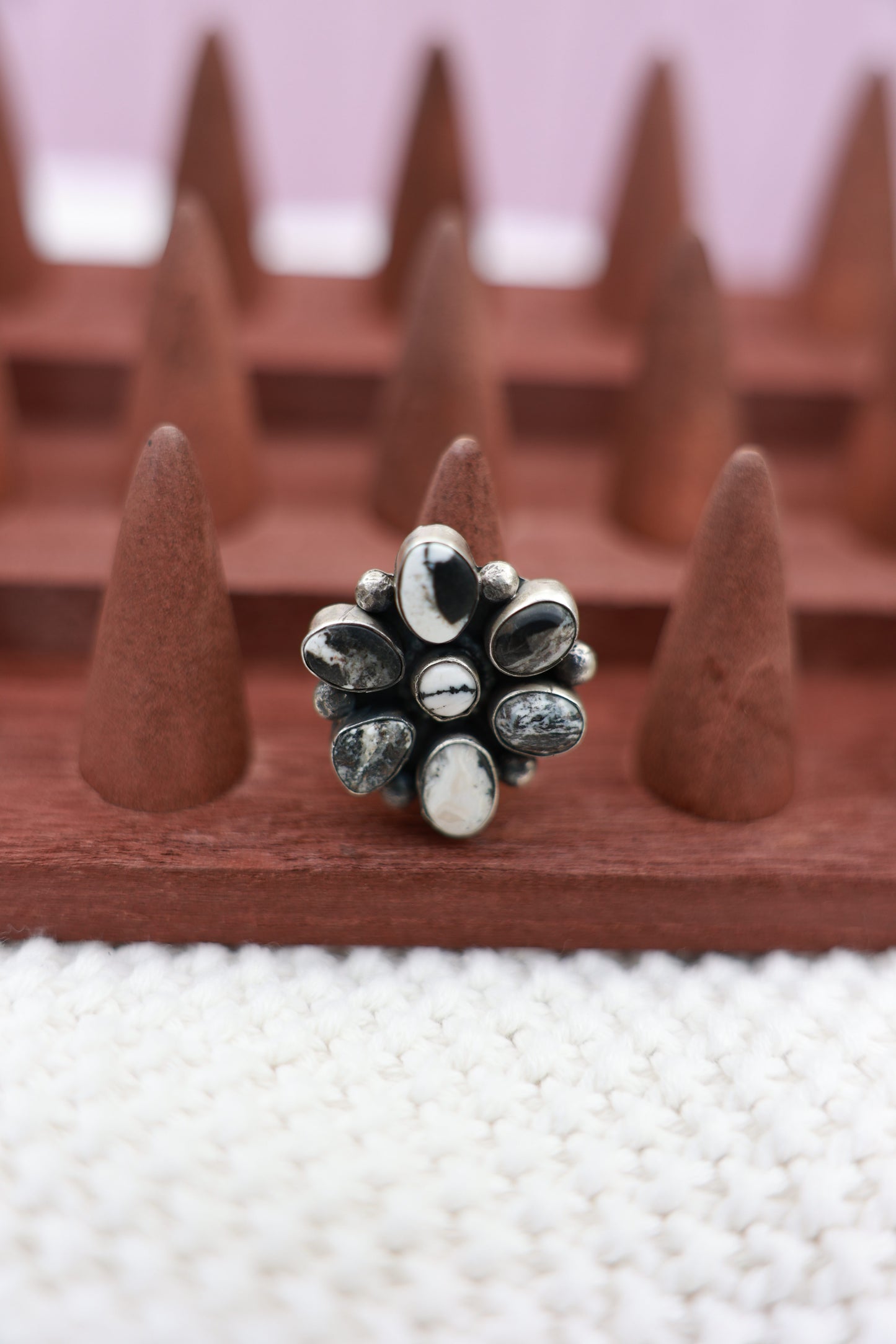 Gia White Buffalo Ring