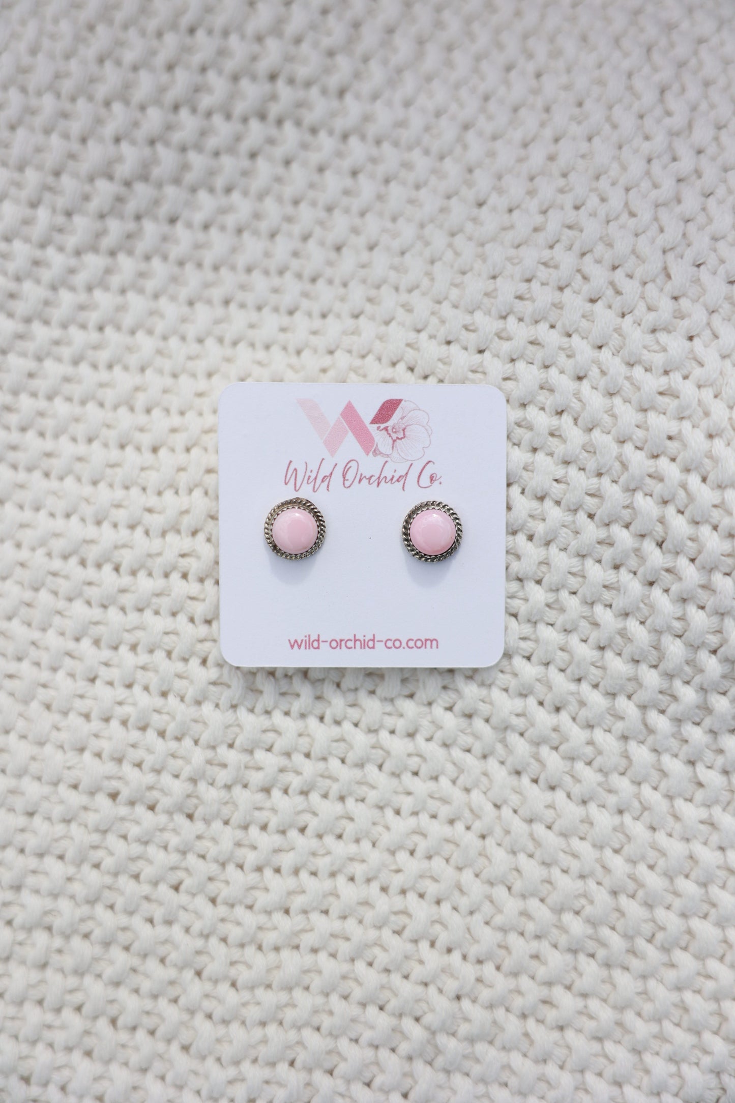 Pink Conch Studs