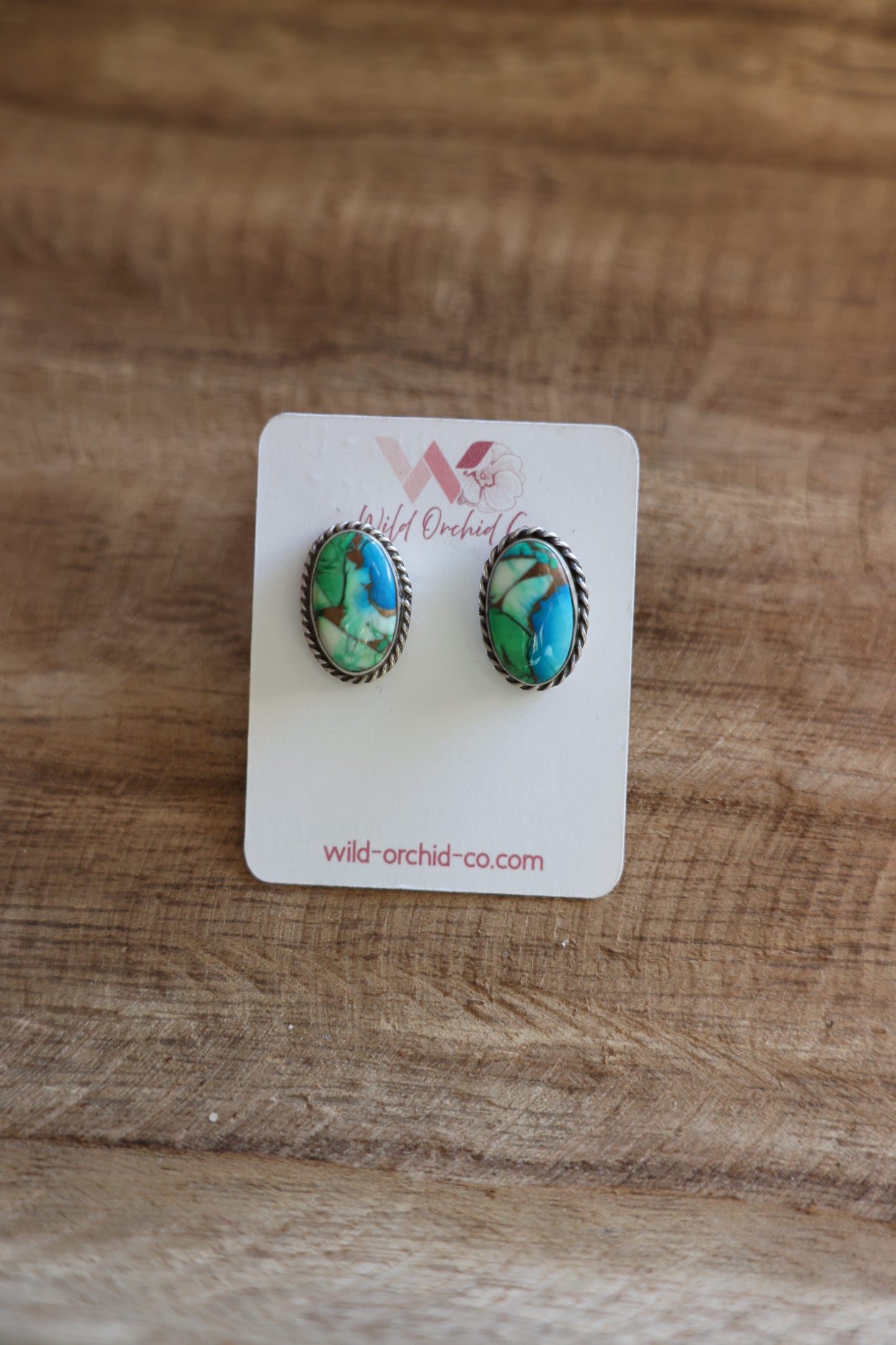 Peacock Dahlia Studs