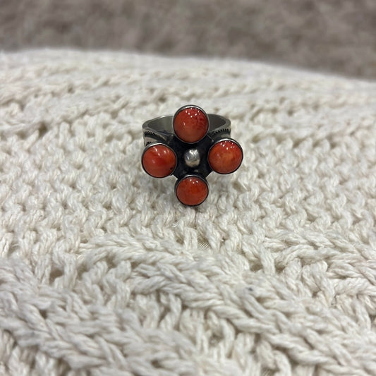 Vintage Red Spiny Ring