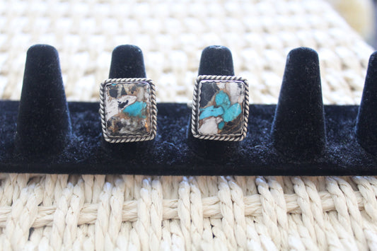 WB & Turquoise Ring