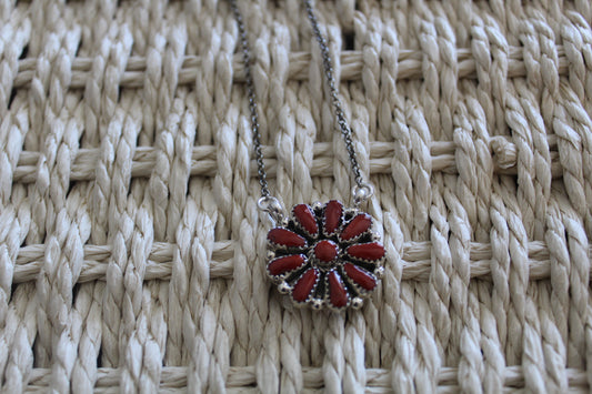 Red Spiny Necklace