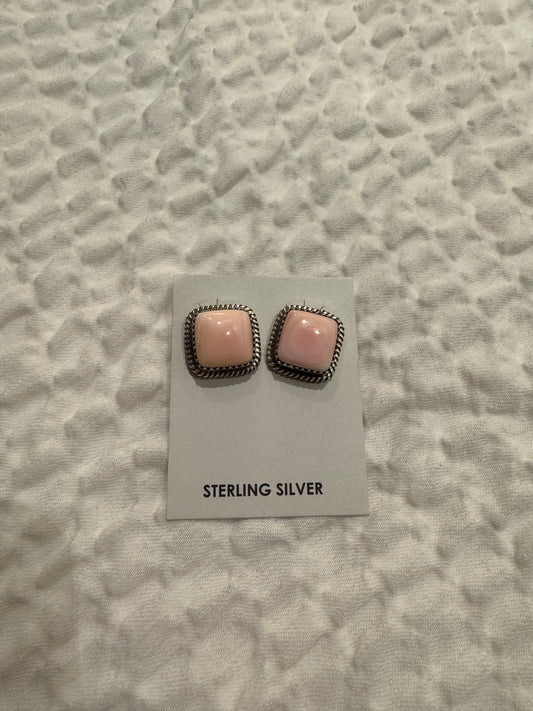 Pink Conch Studs