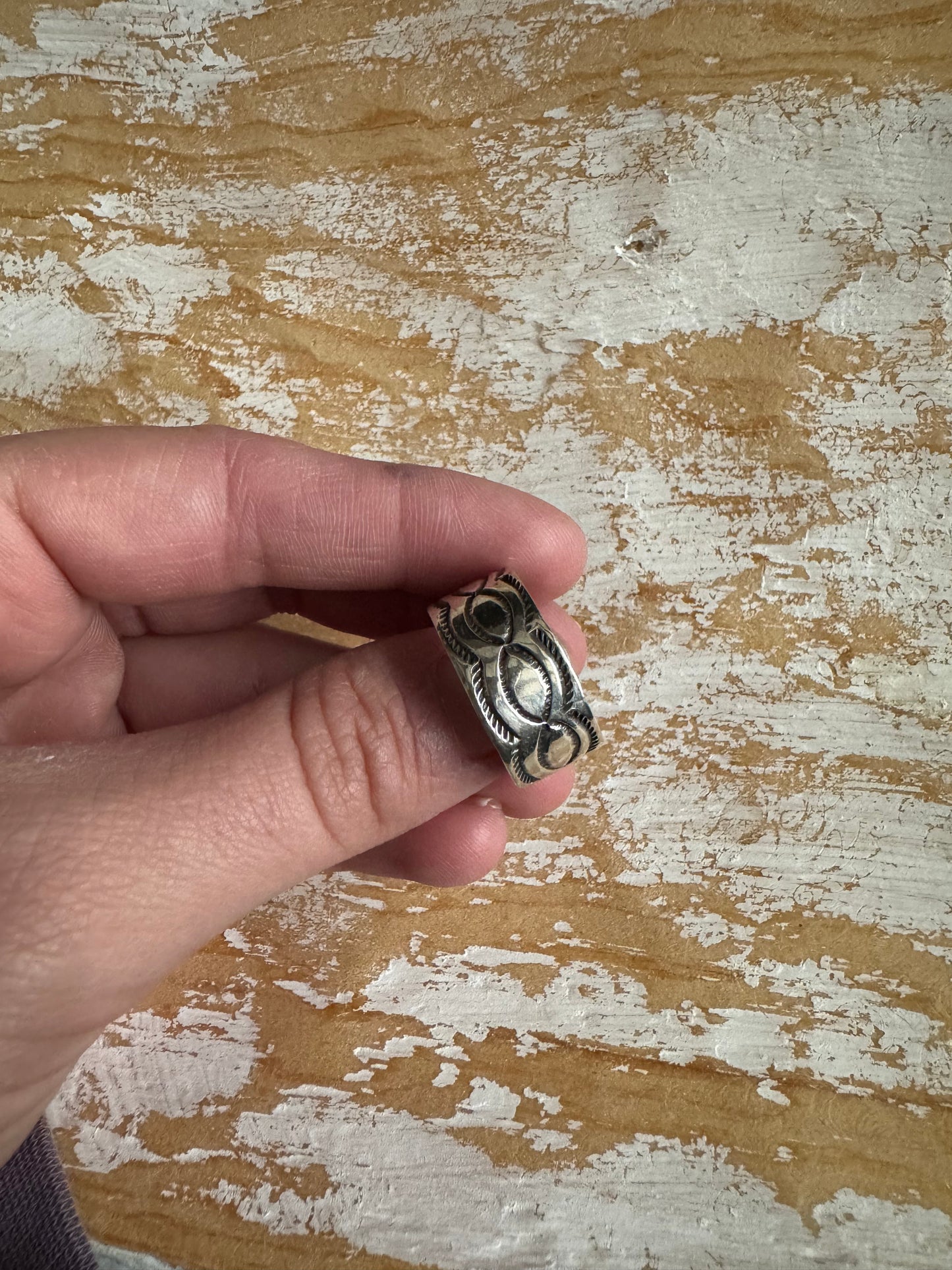 Sterling Cigar Band Ring