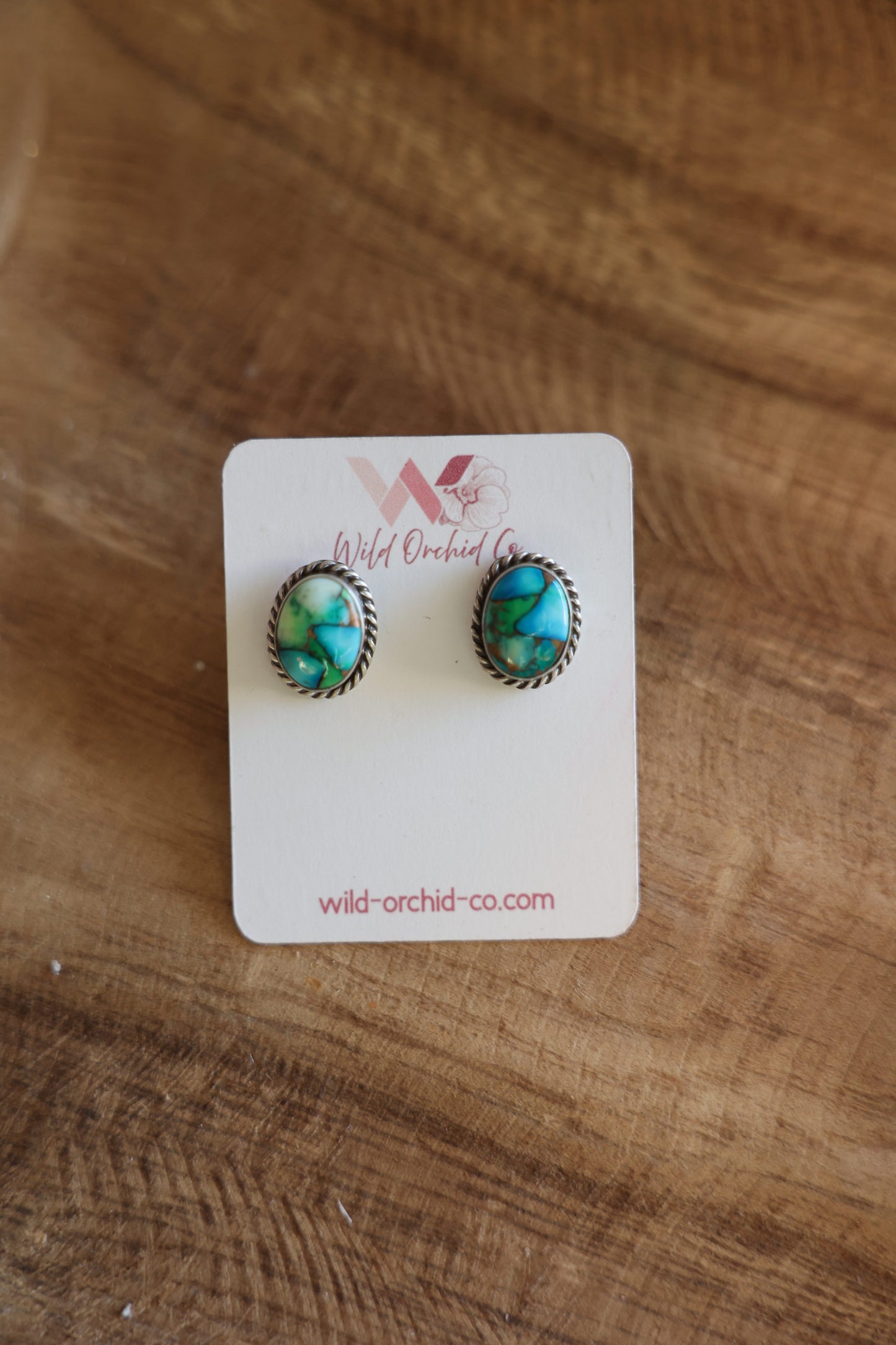 Peacock Dahlia Studs