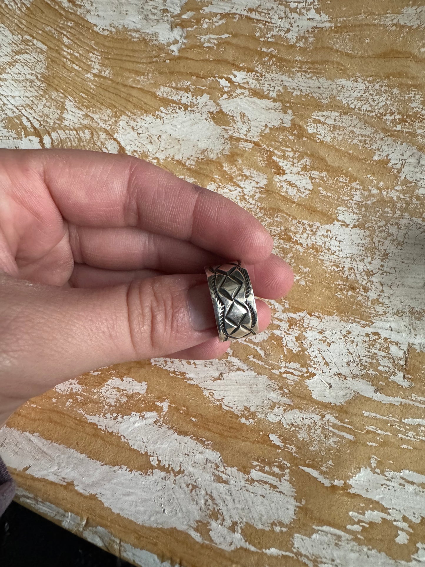 Sterling Cigar Band Ring