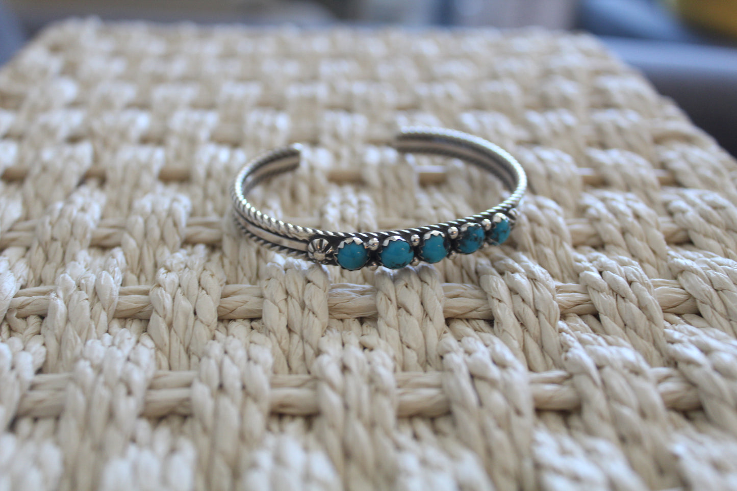 5 Stone Turquoise Cuff