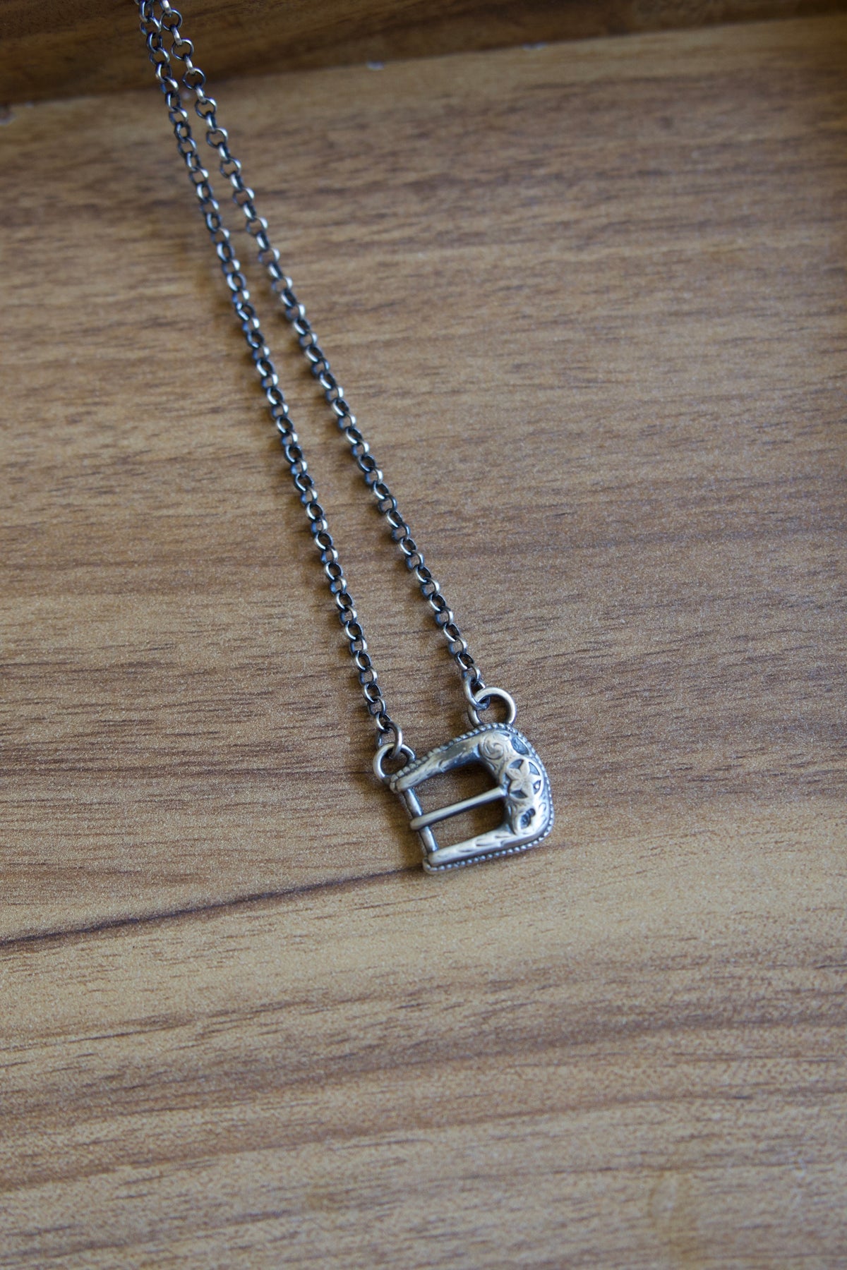 Belt Buckle Necklace