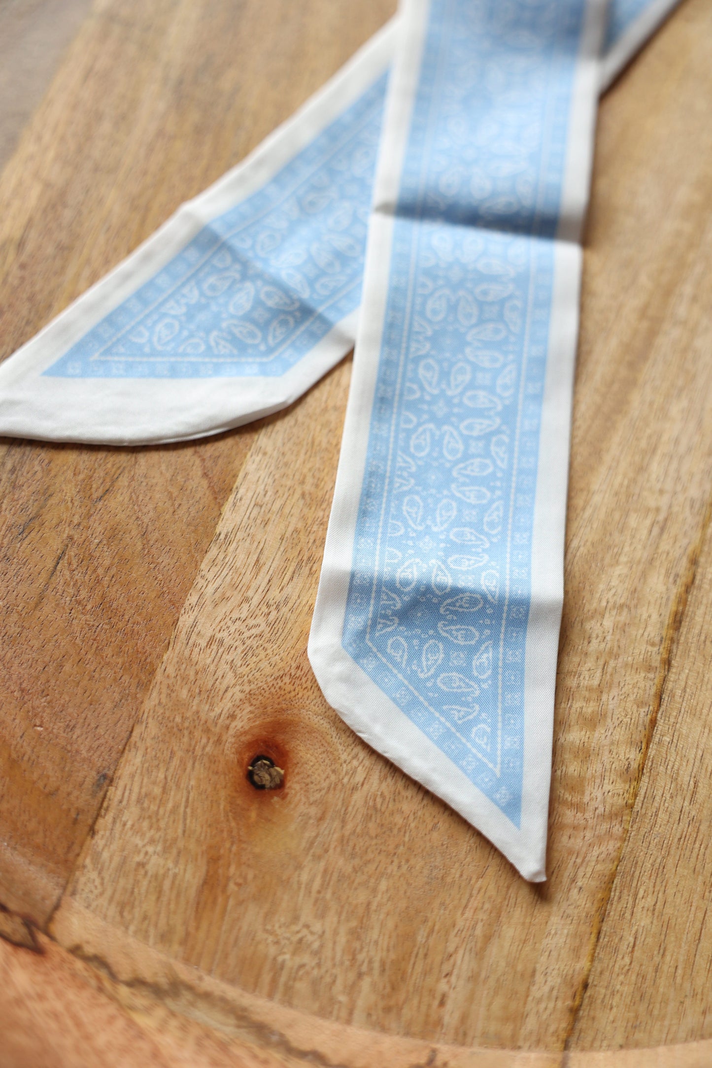 Blue Paisley Twilly