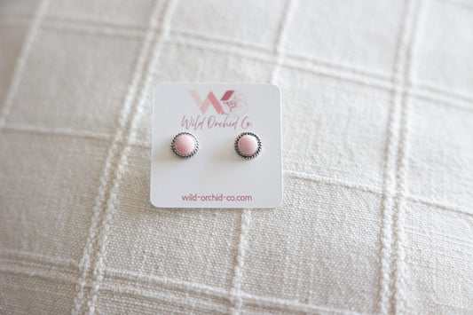 Pink Conch Studs