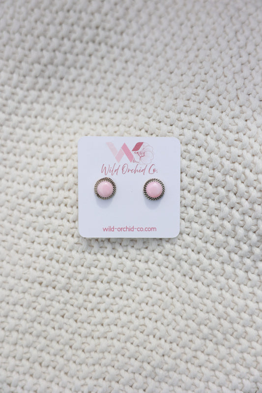 Pink Conch Studs