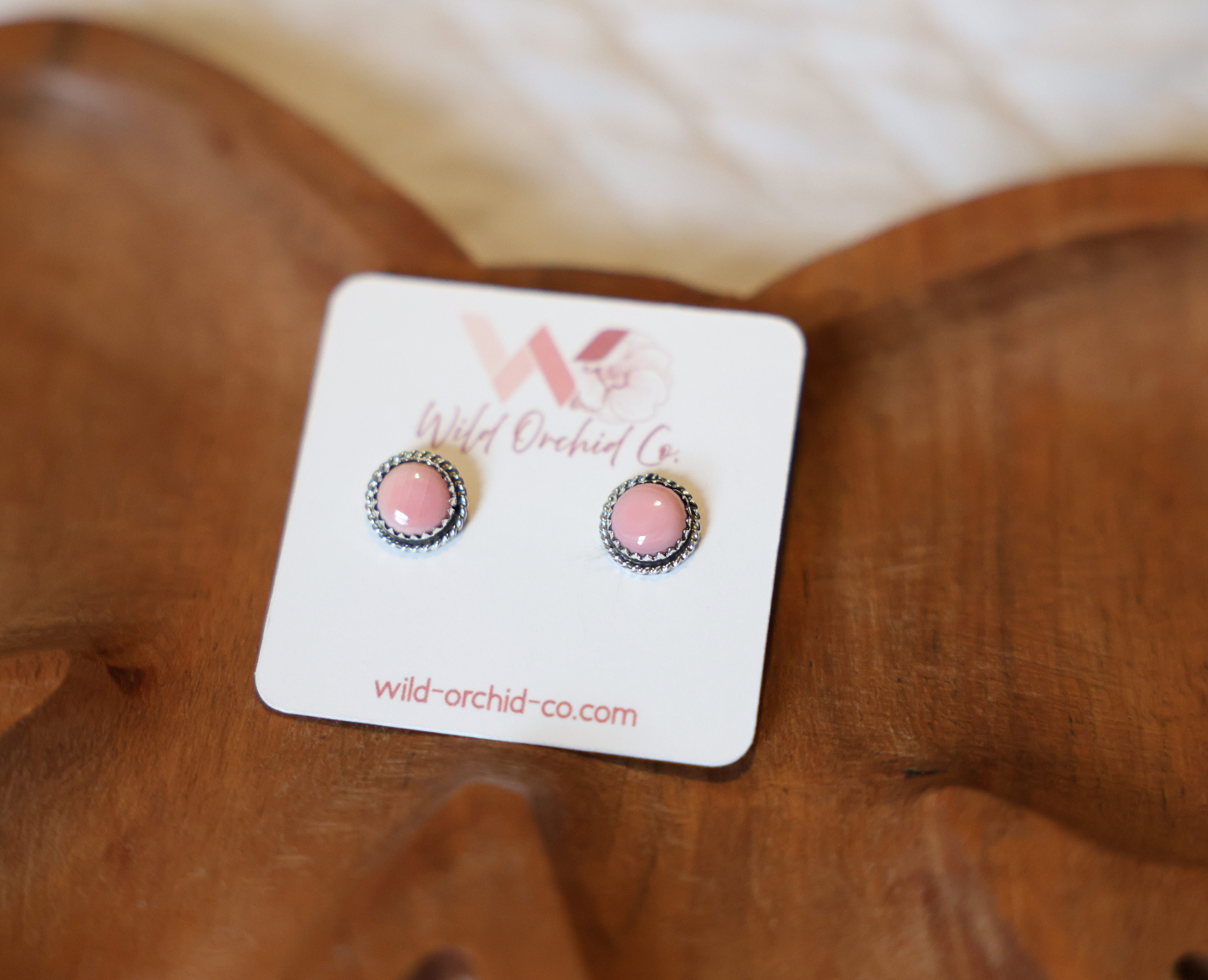 Pink Conch Studs